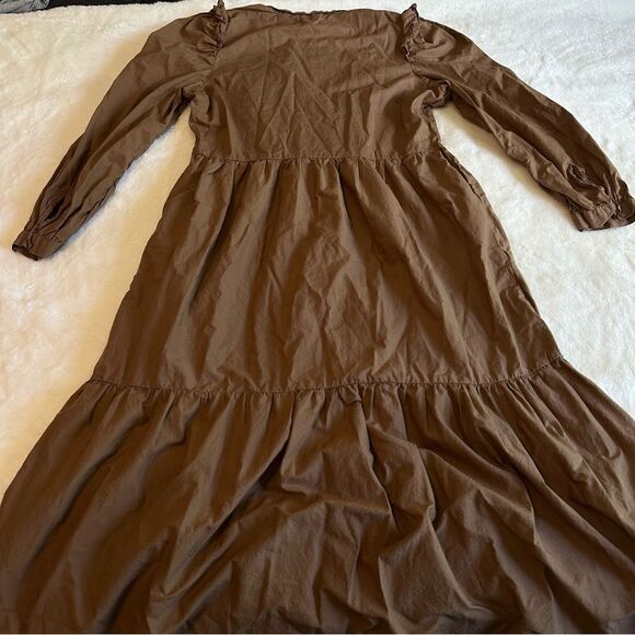 Nation LTD Brown Tiered Dalia Victorian Dress Women's Size Small - Picture 15 of 15